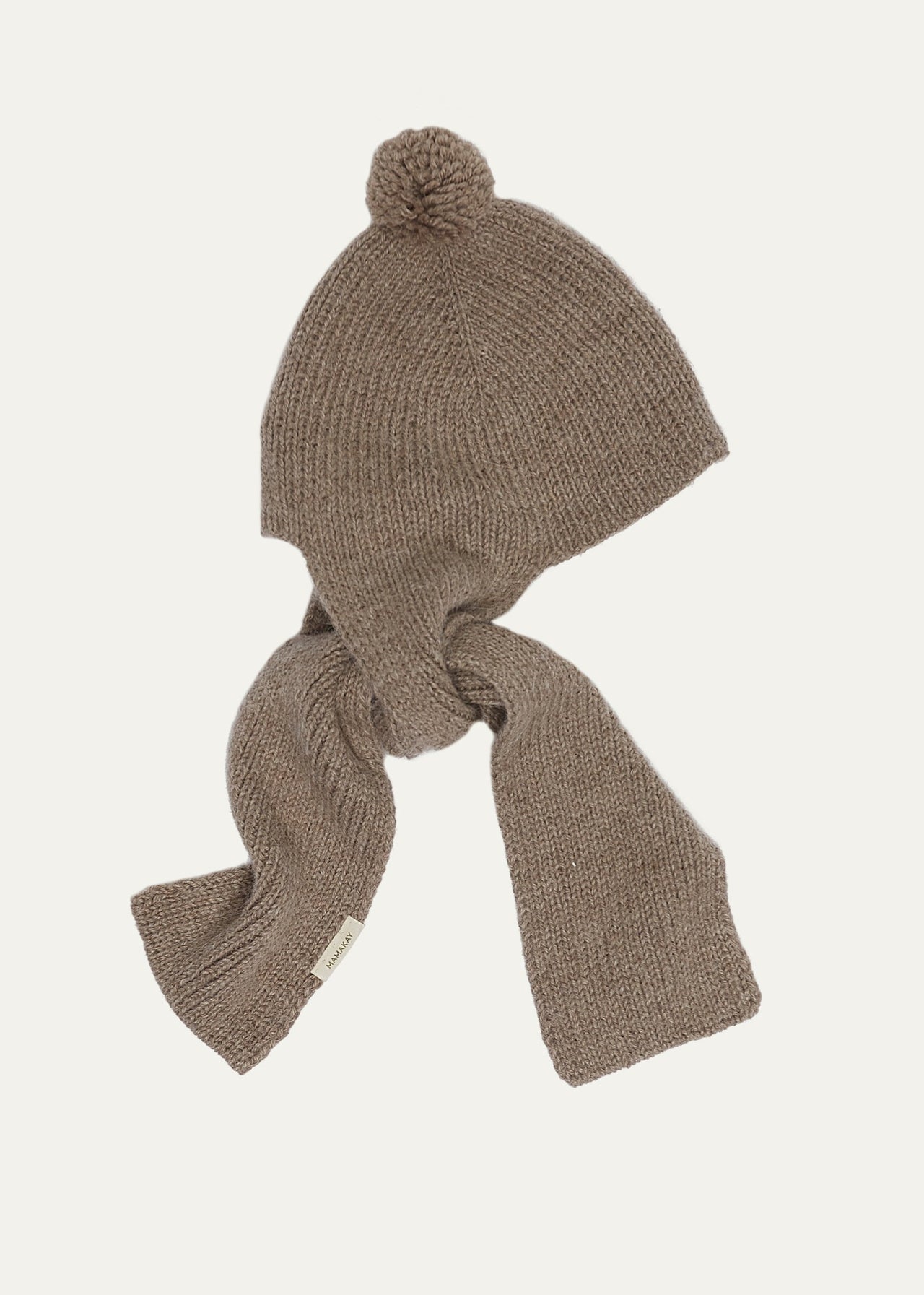 Mini Fidela taupe - gorro bebé 100% baby alpaca